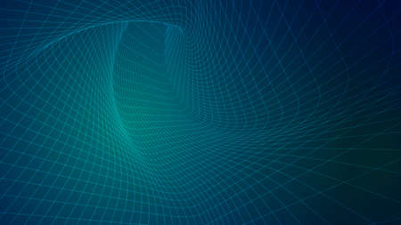 Abstract background of bright glowing particles and paths. vector illustrationのイラスト素材