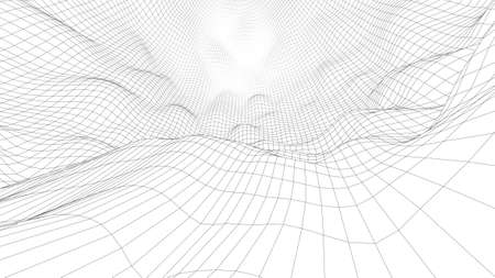 Vector background of lines and segments. Black and whiteのイラスト素材