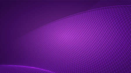 abstract vector 3d background with bends and waveのイラスト素材