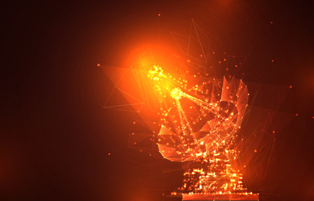 abstract vector. Radio antenna. astronomy and space researchのイラスト素材