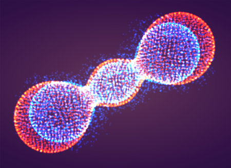 Vector abstract form. bright colors and highlights. neon rainbow.のイラスト素材