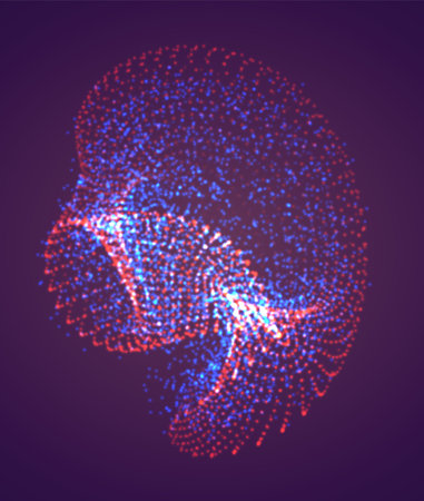 Vector abstract form. bright colors and highlights. neon rainbow.のイラスト素材