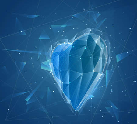 vector bulk heart for medicine and holidayのイラスト素材