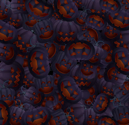 vector template for design. cartoon pumpkin for halloweenのイラスト素材