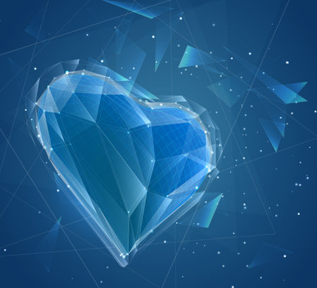 vector bulk heart for medicine and holidayのイラスト素材