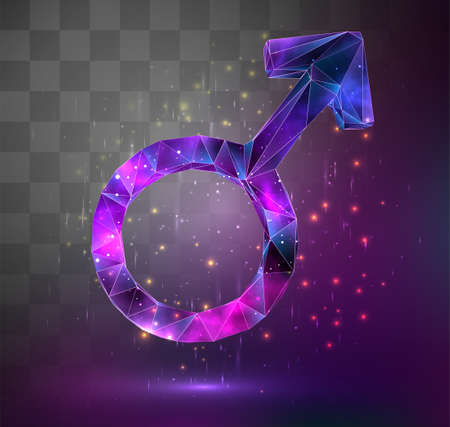 vector 3d object on square mosaic background. space as an ideaのイラスト素材