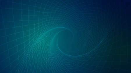 Abstract background of bright glowing particles and paths. vector illustrationのイラスト素材