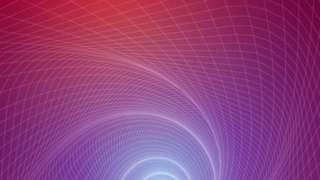 abstract vector background, bright infinite tunnel of glowing segments.
