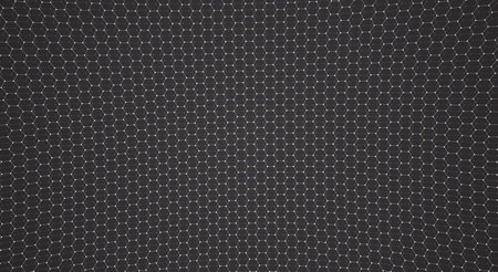 Vector 3d object from a hexagon grid with dots. stylish design