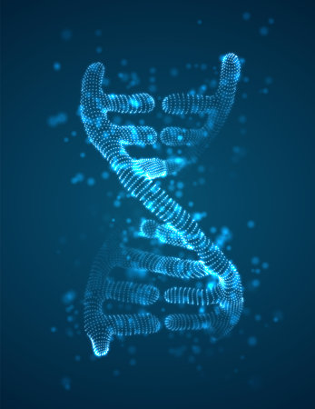 vector abstract element. scientific research and treatment of diseases. DNAのイラスト素材