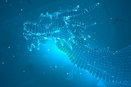 symbol of chinese new year. long flying dragon kite. vector 3d illustrationのイラスト素材