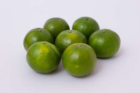 orange on white backgroundの写真素材