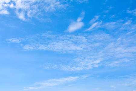 white cloud and blue sky background imageの写真素材