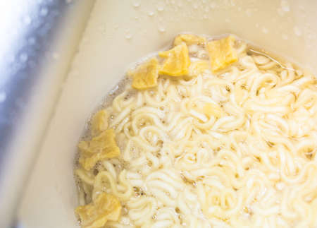 thai cup noodle with cap ready to eatの写真素材