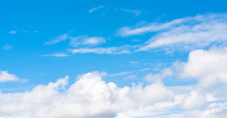 white cloud and blue sky background image.