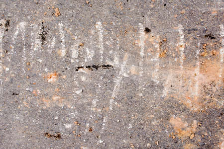 picture of bad road  have soil and oil on itの写真素材