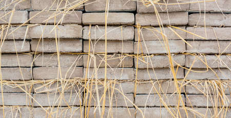 grey concrete texture with wood shuttering carved on it background.