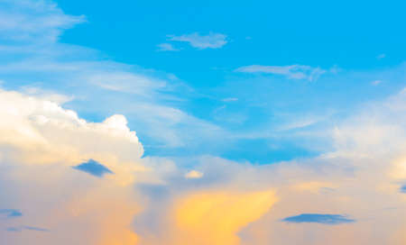 image of clear sky and white clouds on day time.の写真素材