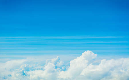 white cloud and blue sky background image.