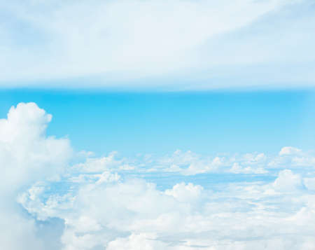 white cloud and blue sky background image.