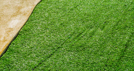 image of Artificial grass path way .の写真素材