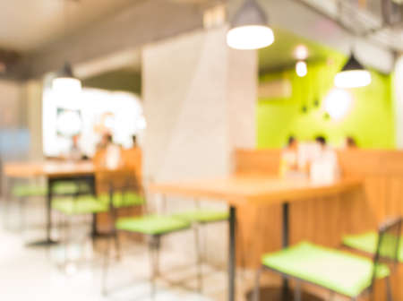 Coffee shop blur with bokeh image .の写真素材
