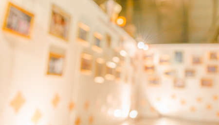 abstract image of  the lobby of a modern art center with a blurred background.の写真素材