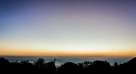 image of morning sky at Chiang Mai,Doi Angkhang,Thailandの写真素材