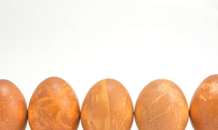 image of Easter eggs isolate on white background .の写真素材