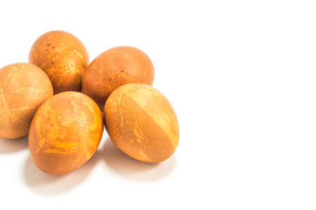 image of Easter eggs isolate on white background .の写真素材