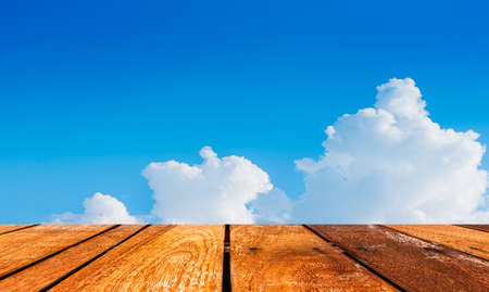 white cloud and blue sky background image.の写真素材