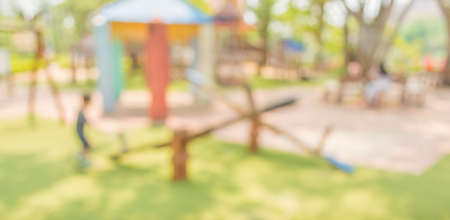 Defocused and blur image of childrenの写真素材