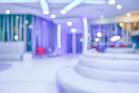 blur image of modern living room for background usageの写真素材