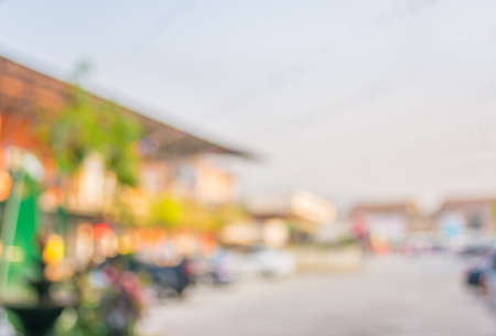 blur image of roof and building for background usage .の写真素材