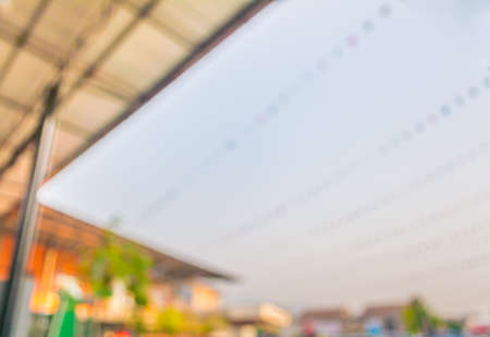 blur image of roof and building for background usage .の写真素材