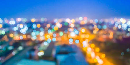 blur lights from Chiang Mai, Thailand for background usage .の写真素材