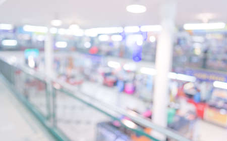 image of Motion Blurred People in the Shopping Mall for background usage.の写真素材