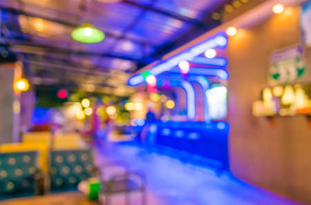 Artistic style - Defocused night street abstract texture ,blurred background with bokeh of  city on street at night.の写真素材