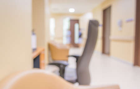 blur image of hospital office roomの写真素材