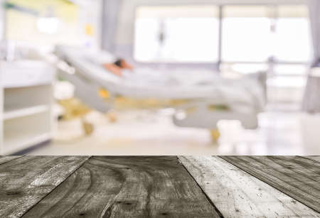 blurred image of Patient with drip in hospital for background usage.の写真素材