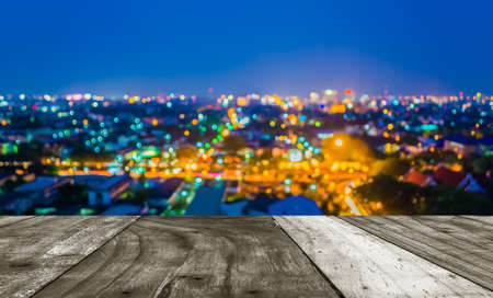 blur lighhts from Chiang Mai, Thailand for background usage .の写真素材