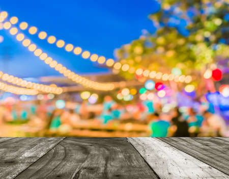 Artistic style - Defocused night street abstract texture ,blurred background with bokeh of  city on street at night.の写真素材