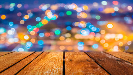 blur lights from Chiang Mai, Thailand for background usage .の写真素材