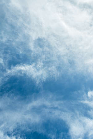 image of blue sky and white cloud texture for background usage.の写真素材