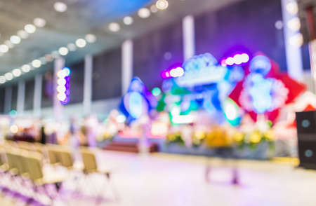 blurred image of concert hall for background usage .の写真素材