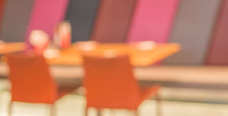 coffee shop blur background with bokeh .の写真素材