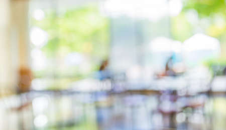 blur image of food center with bokeh for background usage .の写真素材