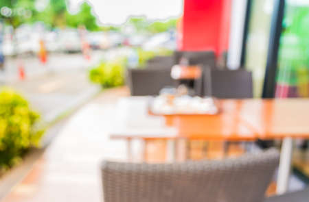 blurred image of Coffee shop blur background with bokeh.