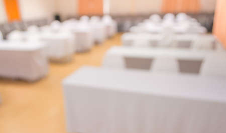 blur image of empty seminar room for background usage.の写真素材