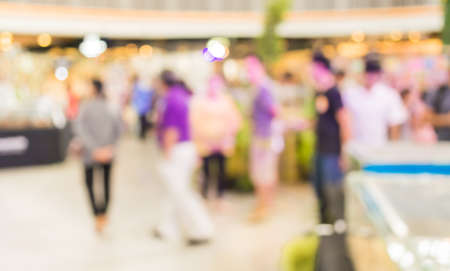 image of blur people at pet show  for background usage .の写真素材